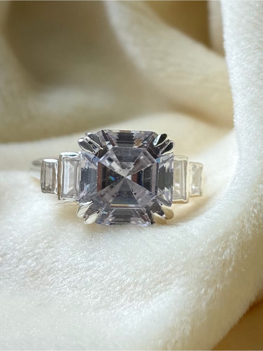 Moissanite ring